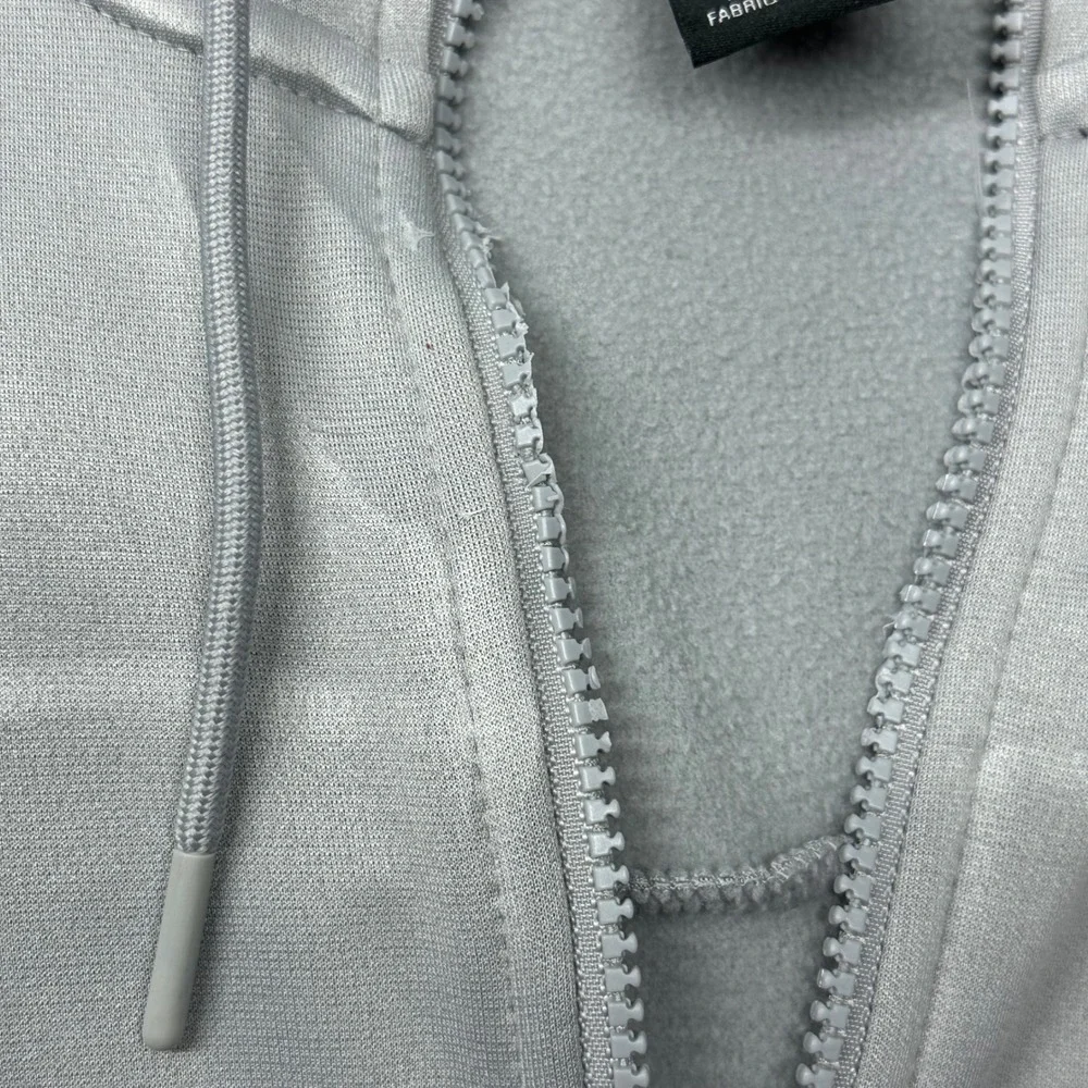 Nike Ohio State Buckeyes Gray‎ Full Zip Hoodie Jacket Men's L Dri-Fit